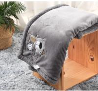 Manta Bebé De Algodón Flannel Con Bordado De Oso Cartoon Para Niños Y Niñas Recién Nacidos Manta De Sillín De Bebé Cubierta De Cama Para Infantes - details 4