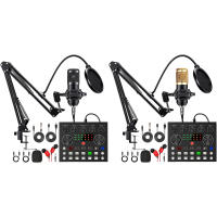 BM800 V8 Tarjeta De Sonido Profesional Micrófono De Condensador Para Estudio Cantar Karaoke Podcast Grabación Streaming Vivo - details 5