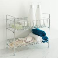 HOGUITA-Estantería Organizadora de Metal de 2 Niveles,Estante Multifuncional para Almacenamiento en Cocina, Baño, Oficina o Despensa | Organizador Compacto y Resistente para Ahorrar Espacio y Mantener Todo en Orden - details 3