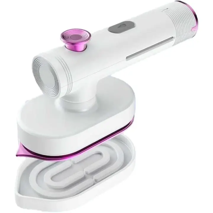 Vaporizador de ropa portátil, plancha de vapor de mano, 2 en 1 para planchar y vaporizar, plancha de viaje antiarrugas para telas, enchufe UE B - 1