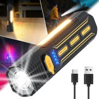 LED recargable interior con 6 Modos, el interior extremadamente brillante LED con COB y luz roja, Lámpara de trabajo para más alto, Coche, emerge, camping en Aire Libre - details 4