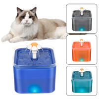 Dispensador de agua para mascotas con filtro de recirculación para agua dulce, fuente de beber automática para gatos, carga USB con iluminación LED - details 0