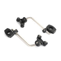 Areyourshop Soporte Universal Para Parabrisas De Motocicleta 7/8" 22mm Montaje En Manillar Estándar ABS Plástico + Metal - details 5