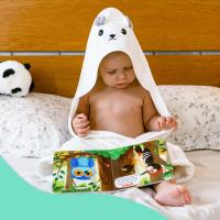 2 Unidades Toalla bebe - Regalo bebe recien nacido niño - Toallas bebe con capucha de animales 0-3 años - Albornoz bebe baño - Capa de baño bebe - Regalos para bebes recién nacidos （31*31） - details 3