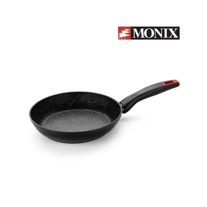 Monix Titan Rock - Sartén antiadherente aluminio forjado negra efecto piedra. Para gas cocina de gas, vitrocerámica e inducción - 1