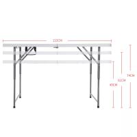 MESA PLEGABLE 122x61 y ALTURA REGULABLE a 49cm, 61cm y 74cm - details 1