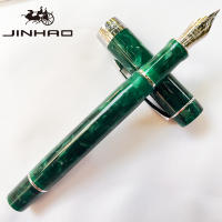 JINHAO 100 Pluma De Caligrafía De Acrílico Plateado Con Clip De Flecha Pluma De Tinta De Acero Inoxidable Para Escritura - details 3