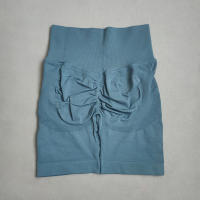 Shorts De Yoga Para Mujer Deporte Cortas De Cintura Alta Sin Costuras Para Gimnasio Y Ciclismo Elevador De Glúteos Fitness - details 9