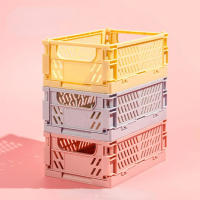Caja De Almacenamiento Plegable De Plástico Caja De Bolsas De Tela Caja De Muebles Para Joyería Maquillaje Juguetes Organizador Portátil - details 9