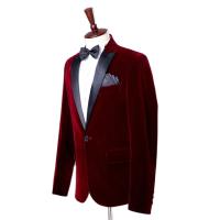 Chaleco De Veludo Para Hombre De Corte Elegante Y Slim Con Notch En Negro Largo Regular Chaqueta De Novia Formal De Alta Calidad - details 6