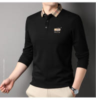 Camisa Polo De Lujo Para Hombre Con Bordado Estilo Casual Primavera Otoño Cuello Redondo Manga Larga Moda Negocios Paul - details 18