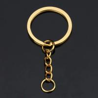 Llaveros De Oro 20 Piezas Bronce Rhodium 28mm Oval Split Para Producción De Joyería DIY Y Mayorista Llavero De Zinc Alloy Unisex - details 6