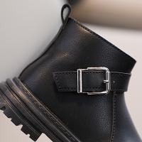 Botas De Cuero Para Niños Moda Otoño Invierno Botines Cortos Con Cierre De Cremallera No Esmeriladas Antideslizantes Para Niños Y Niñas - details 7