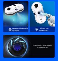 LIECTROUX YW610 Limpiador de ventanas robot, pulverización de agua única, succión de 2800Pa, tanque de agua de 30 ml, detección de bordes, 3 modos de limpieza y protección de fallo de energía de 20 minutos - details 5