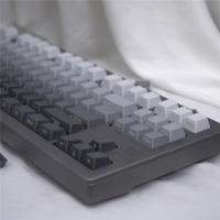 Keycaps Gris Gradiente PBT Material Dye Sublimation 125 Teclas Perfil Cherry Para Teclado Mecánico Accesorios De Teclado - details 15