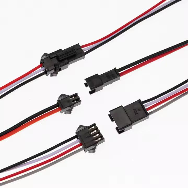 Conector De Cable SM JST Hembra Y Macho 1-50 Pares 2/3/4 Pin Para Tira LED RGB 5050 3528 WS2801 APA02 WS2815 WS2813 - 1