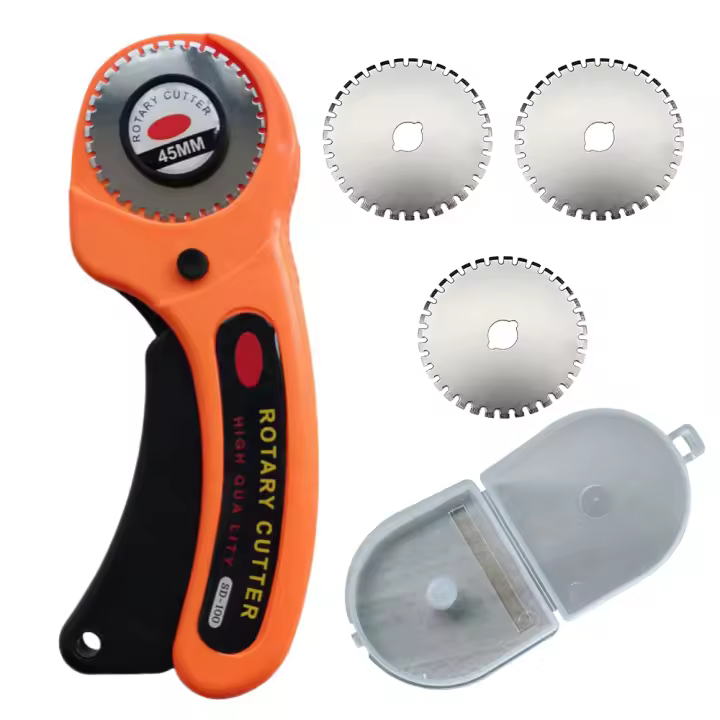 Juego De Cortador Rotativo Para Patchwork Y Perforación 45mm Fácil De Cortar Herramientas De Corte Para DIY Material ABS - 1