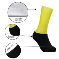 Calcetines De Ciclismo Anti Deslizantes De Silicona Para Verano Blanco Línea Deportiva Para Hombres Calcetines De Bicicleta Y Running - details 0