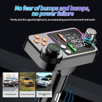 Cargador De Coche Bluetooth 5.0 Dual USB Tipo C Reproductor MP3 Transmisor FM Llamada Hands-free Luz Del Encendedor - details 11