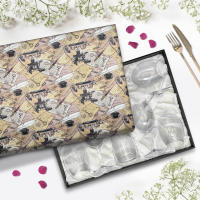 RegaloVip.es - Pack 6 Copas de Vino y Decantador con Estuche Vintage. Cristal de Bohemia, Regalos personalizados y originales, copas personalizadas, brindis con emoción, regalo bodas, 25 aniversario, 50 aniversario, bodas plata, bodas de oro. - details 1