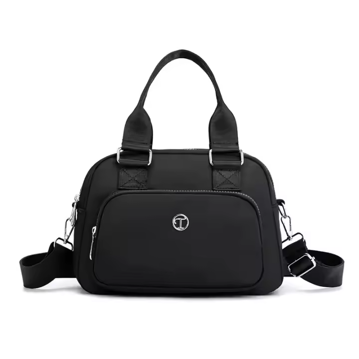 Bolso De Hombro Cruzado Grande Capacidad Impermeable Nylon Para Mujer Bolso De Trabajo Bolso De Mano Estilo Casual - 1