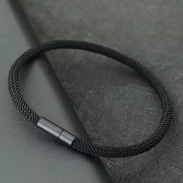 Pulsera Minimalista Para Hombres Y Mujeres Con Hebilla De Hilo En Negro Y Múltiples Colores Y Tamaños Disponibles Pulsera De Envolverse Casual/Sporty - 1