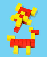 Juego De Construcción De Cubos De Madera Colorida Para Niños 50 Piezas Juguete Educativo Para Boys Y Girls Regalo De Cumpleaños Ideal Para Edades 3-12 Años - details 3