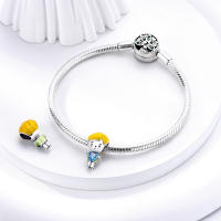Encantos De Pareja De Niño Y Niña Platinados Con Circonia Para Pulsera O Collar Joyería Para Mujer Pendiente Clásico De Moda Vintage Romántico - details 130