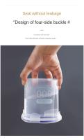 Caja De Almacenamiento Sellada Para Cocina 4Pcs Gran Capacidad Transparente Organizador De Alimentos Plástico a Prueba De Humedad Jars Para Granos - details 6