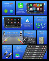 Reproductor Multimedia BQCC Para Coche 2Din 9 Pulgadas MP5 Con Pantalla Táctil Imagen Retrovisora Carplay Soporte Volkswagen - details 1