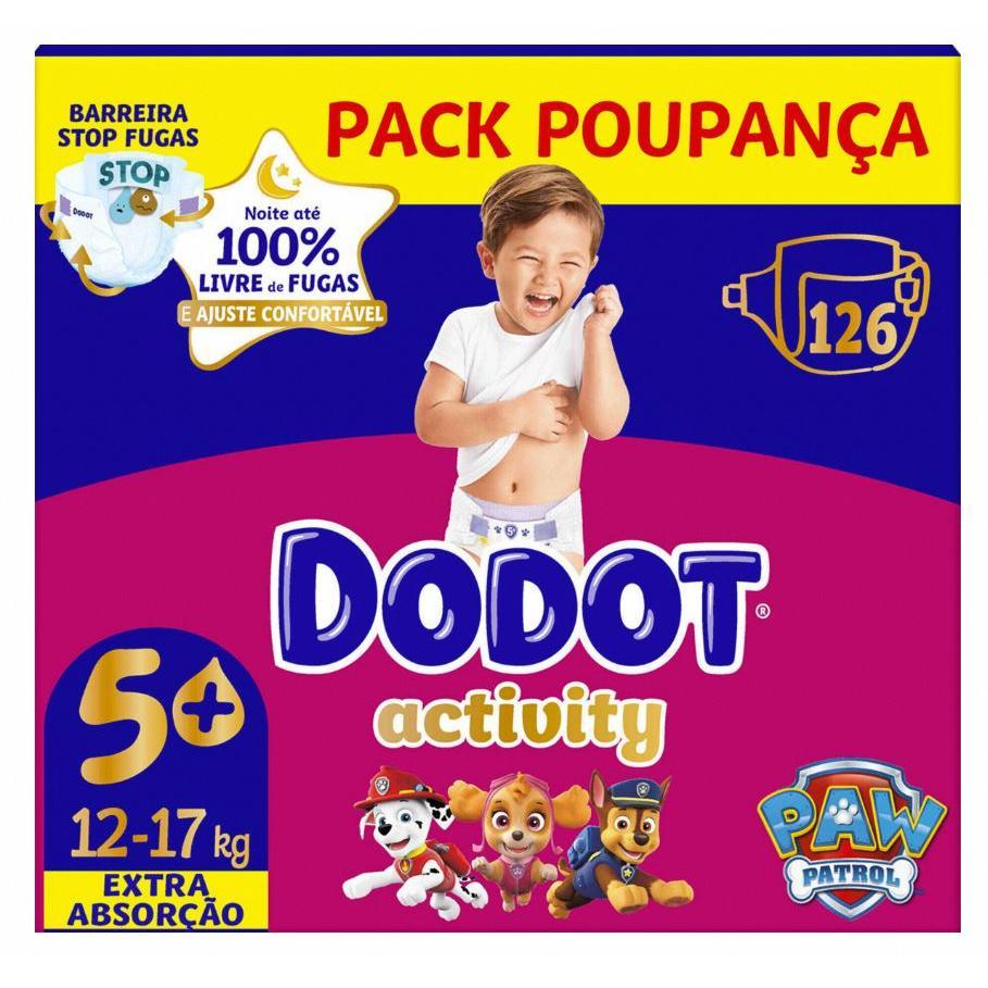 Dodot Activity Extra Pañales Bebé, Tallas: 4+,5+ y 6+.