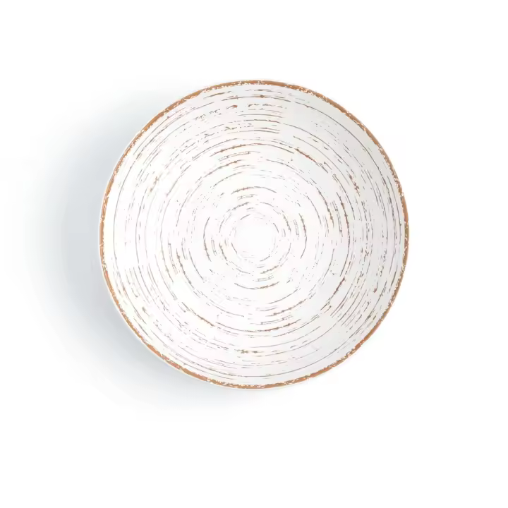 Plato Hondo Porcelana Ariane Tornado White 21cm Bicolor Reforzado Profesional - 1