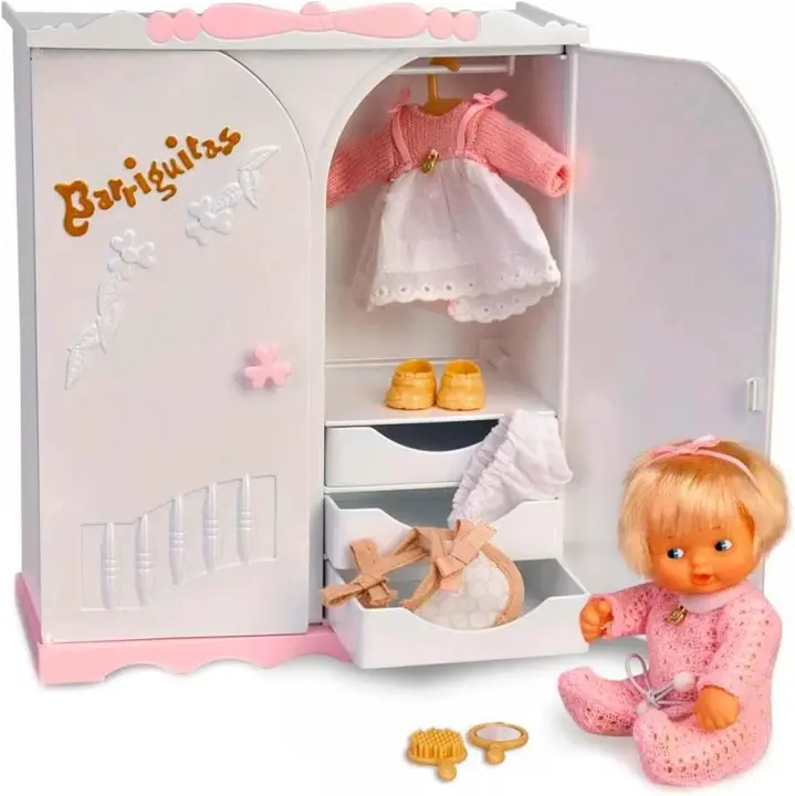Barriguitas Armario con ropita, zapatos, complementos y 1 muñeca - Famosa 700015811 - 1