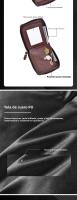 Cartera Trifold Para Hombre De Gran Capacidad Con Patrón De Cocodrilo Cierre De Cremallera Y Costuras Multifuncional Estilo De Moda - details 2