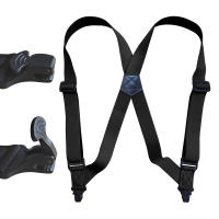 Suspenders Para Hombres Trucker De Gran Talla Con 2 Clip Plásticos Resistentes 3.8cm Anchos Cinturones Ajustables De Esterilla Elástica Para Trabajo - details 0