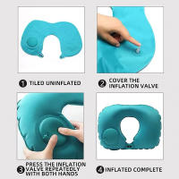 Almohada Inflable De Viaje 2024 Almohada De Protección Cervical Portátil Inflable En Forma De U Almohada De Cuello Para Almacenamiento - details 9