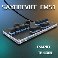 Teclado Mecánico CM51 SayoDevice Con Switches Magnéticos OUTEMU/Gateron Y Botón De Control Pantalla Copia Y Pegado Para Desktop Laptop Tablet - details 3