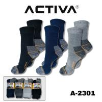 ACTIVA - 6 Pares Calcetines de Trabajo Hombre - Calcetines Algodón de Alta Calidad de Canalé y Anti-Presión  - Planta y Talón Reforzados - Talla 40-45 - details 6