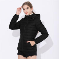 Abrigo De Panales Con Capucha Para Mujer COUTUDI Ligero Y Caliente Ropa De Invierno Casual Con Capucha Antigolpes Moda Outerwear Para Mujer Tallas S/M/L/XL/2XL Colores Negro Rojo Azul - details 9