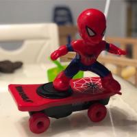 Patineta Eléctrica De Skate Con Rotación Automática Spiderman Los Vengadores Juguete De Acción Para Niños Regalo De Navidad - details 1