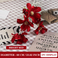 1PC Flor De Seda Artificial Camomila Daisy Para Decoración De Hogar Fiesta Boda Habitación Uflower Estilo Rama De Flores - details 19