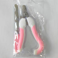 Tijeras De Uñas Profesionales Para Mascotas Acero Inoxidable Adecuadas Para Perros Y Gatos Trimmer De Uñas Labor-Saving Para Cuidado Grooming En Rosa Y Azul - details 2