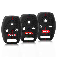 Funda De Llave De Silicona Para Honda Civic Accord VII CR-V FRV Insight Shuttle Stream Jazz Accesorios Llavero 2 3 4 Botones - details 3