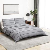 vidaXL Juego de Funda Nórdica Sábana Ropa Cama Algodón 200x200 cm Color Blanco y marrón,  Gris,  Multicolor y mas - details 3