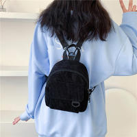 Mochila Mini Para Mujer De Cordón Sólido Y Estilo Casual Gran Capacidad Duradera Para Viajes Y Escuela Con Cierre De Cremallera - details 6