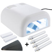 AREBOS Lámpara UV Manicura Sina - Secador de Uñas Permanente con 8 Tubos Luminosos y Timer - details 7