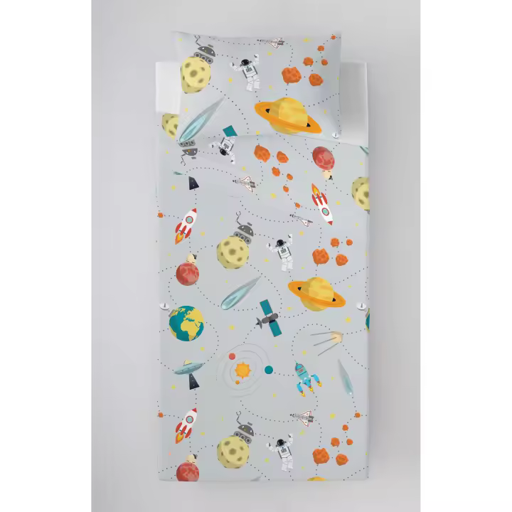 JUEGO DE SÁBANAS INFANTIL 100% ALGODÓN BERTO B COOL KIDS FABRICADO EN ESPAÑA - 1