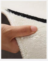 VIKAMA Alfombra De Baño Absorbente De Imitación De Cachemira Roja Decorativa Para Casa Y Hotel Antideslizante Para Toilette Y Puerta - details 3