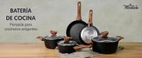 LA MOUSTACHE Batería de Cocina 8 Piezas CALLAO de Aluminio Fundido con Titanio para Todo Tipo de Cocinas, Incluso Inducción - details 0