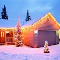 Luces De Navidad Impermeables 5M Guirnalda De Puerta a Puerta Para Exterior Decoración De Jardín Y Pasadizos Longitud Variable 0.4-0.6m - details 6